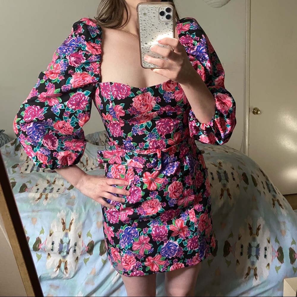 Puff Sleeve Floral Zara Dress